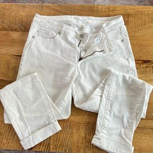 Loft white denim jeans size 29
